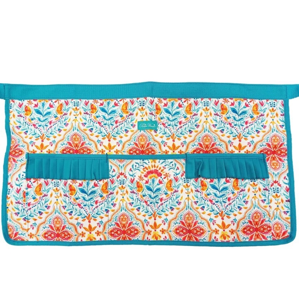 Sold out 2023 🌺 New Pioneer Woman Ladies Fits Most Folk Geo Print Garden Apron - Picture 5 of 9